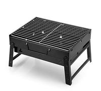 Uten Parrilla de carbón portátil, plegable, ligera, para camping, picnic, jardín, fiesta, playa, 35 x 24 x 6 cm