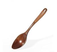Utensilio Cuchara de café y cuchara de sopa mango de madera de 2 piezas de cocina de madera con servir, para comedor, ajuste de forma y agitación, natural, seguro, apto para lavavajillas y alimentos