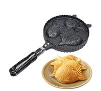 Utensilio de cocina de aluminio para aperitivos japoneses, taiyaki en forma de pescado para hornear pasteles - para mercado nocturno, desayuno, principiantes, profesionales, ama de casa, japonesa