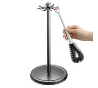 Utensilio de cocina giratorio - Estante de aluminio de la era espacial de 360 grados | 8 ganchos para utensilios de cocina, almacenamiento montado en la pared para ahorrar espacio, colgador debajo d