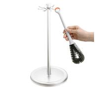 Utensilio de cocina giratorio - Estante de aluminio de la era espacial de 360 grados | 8 ganchos para utensilios de cocina, almacenamiento montado en la pared para ahorrar espacio, colgador debajo d