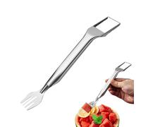 Utensilio para cortar y rebanar sandía - Herramienta de cocina multifunción 2 en 1 - Cortador de corte de precisión - para Pitaya, cantalupo, piña, casa, exterior, camping y reuniones familiares