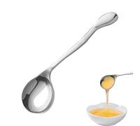 Utensilios adaptativos - Cuchara de acero inoxidable 304 de 19 x 4,2 cm con mango curvado | Juego de cubiertos ergonómico con ayuda autoalimentadora, ayuda para personas con discapacidad, vajilla para