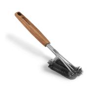 Utensilios Barbacoa de Acero Inoxidable y Madera de Acacia, Accesorios Set Kit Barbacoa - Cepillo Barbacoa