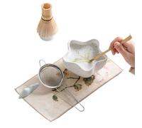 Utensilios de ceremonia ritual de Matcha: kit de herramientas completo con bamboo para bebidas tradicionales | Matcha set para rituales, oficina, meditación, reunión, fiesta, relajación, bienestar, ev