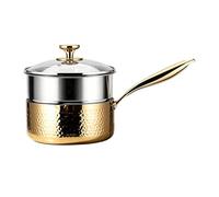 Utensilios De Cocina Antiadherentes Sin Revestimiento Con Mango De Tapa Olla Para Cocinar Al Vapor - Cacerola De Acero Inoxidable | Olla De Salsa De Chef Profesional Resistente Para Cenar En Casa, Her