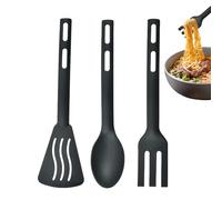 Utensilios De Cocina De Cociina: Colección De Cucharas Antiadherentes, Equipo De De Viajes | Herramientas De Preparación De Nylon A Prueba De Calor, Paquete De Espátula De Servicio Fácil Para