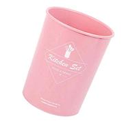 Utensilios de cocina de silicona con mango de madera para cocina, color rosa claro, utensilios de cocina