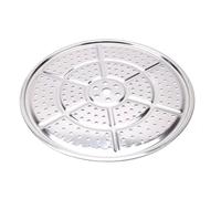 Utensilios de cocina duraderos acero inoxidable con compartimento for vapor 16-34 cm, rejilla for olla arrocera al y bandeja cocción redonda(30cm)