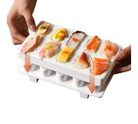 Utensilios De Cocina Para La Preparación De Sushi | Herramienta Y Accesorios De 10 Rejillas Para Preparación - Molde De Sushi,Para Familia, Amigos, Padres, Almuerzo, Escuela, Restaurante,