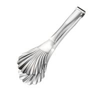 Utensilios de cocina, pinza de acero inoxidable a bordo dividido, pinza de servicio para alimentos, para uso en restaurante, hotel, panadería, barbacoa, jardín, picnic y camping