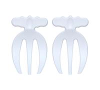 Utensilios para lanzar ensaladas - Pinzas para servir ensaladas de Pp resistentes al desgaste | Juego de manos portátiles para de 2 piezas, pinzas de fácil control para uso doméstico en coci