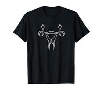 Útero Muestra Dedo Medio, Poder Femenino, Feminista Camiseta