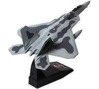 Uterstyle F-22 Raptor Fighter Model Kit/1:100 Escala Diecast Attack Plane Metal Fighter Display Modelo para decoración o colección de regalo