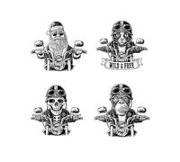 Uterui Feliz Halloween Sello Transparente de Bruja de Dibujos Animados Sello de Silicona para Tarjetas, Papel, Manualidades, Scrapbooking, Diario fotográfico, decoración de álbumes (#C)