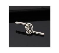Uteruik 10 Piezas Adornos de Botones de Costura Botones Plateados en Forma de Nudo Hebillas de Camisa de Repuesto para decoración de Costura de Ropa de Rebeca 30 mm