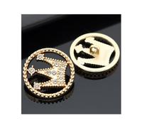Uteruik 10 piezas de botones de costura, adornos, corona, botones redondos, hebillas de abrigo para traje, decoración de costura de ropa, cárdigan, 20mm (#A)