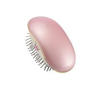 Uteruik Cepillo de Pelo eléctrico, alisador, Cepillo de Pelo iónico eléctrico portátil para Llevar Mini Cepillo de Pelo, Peine de Masaje para Mujeres (Rosa)