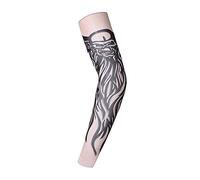 Uteruik Funda de Tatuaje Temporal Falsa con protección UV para Brazos, Medias Unisex de protección Solar para enfriamiento, 1 par (#B)