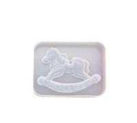 Uteruik Moldes de resina de silicona, molde de caballo de Troya, moldes de fundición epoxi para hacer decoración de manualidades de fundición de resina