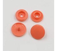 Uteruik T5 Botones de Cierre de plástico para Botones - KAM Snap Starter Kit para Ropa, 100 Juegos (Naranja)