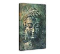 UTGN Lienzo decorativo para pared, diseño de Buda con esencia meditativa, 60 x 90 cm