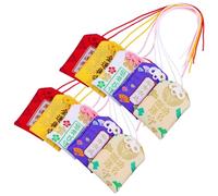 UTHCLO 10 Piezas Amuletos Japoneses Omamori de Lino Colgantes para Buena Suerte y Protección, Bolsita Tradicional Única para Salud, Fortuna y Seguridad en Bolso o Colgar Varios estilos