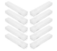 UTHCLO 10 Piezas Estuche para Cepillos de Dientes Transparente con Gancho Caja de Almacenamiento Portátil y Sellada para Viajes Camping Uso Baño y Organización Personal