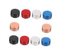 UTHCLO 10 piezas Tapones para Pedales de Guitarra de Aluminio de Protección Duradera para Botones de Pedal Accesorios Musicales para Efectos Fácil Instalación y Seguro