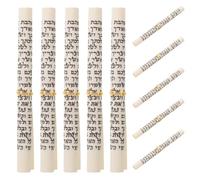 UTHCLO 10 Rollos de Mezuzá Kosher 75 X 1 CM Versículos Bíblicos para Bendición de Casas Nuevas y Decoración Religiosa Judía de Puertas Israelíes