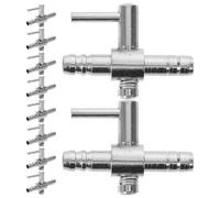 UTHCLO 10 Válvulas de Aire Roscadas para Acuario, Regulador Unidireccional de Flujo de Oxígeno, Distribuidor de Manguera para Bomba de Aire en Peceras, Válvula de Control