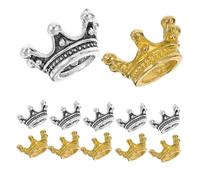 UTHCLO 100 Piezas Mini Crown Charms Vintage Alloy Pendants For Jewelry Making Diy Bracelet Necklace Earrings Accessories