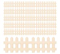 UTHCLO 100 Piezas Mini Valla de Madera para Jardín Diseño Simple y Delicado, Superficie Lisa y Acabado Cuidadoso, Adecuado para Decoración de Paisajes en Miniatura y Escenas DIY