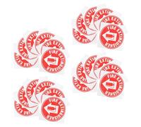 UTHCLO 100 Piezas Pegatinas Adhesivas para Extintor de Incendios Redondas Señal de Seguridad Visible para Vehículos Fácil Instalación para Conciencia de Seguridad Emergencias