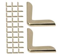 UTHCLO 100 Piezas Protectores Esquinas Metal Dorado Vintage para Álbumes Scrapbooking Cuadernos Diarios Bordes Resistentes y Compactos