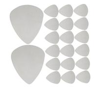 UTHCLO 100 Piezas Púas para Acero Inoxidable con Bordes Suaves Plectros Planos para Guitarra Acústica y Eléctrica Accesorios Resistentes para Rock y Jazz para Principiantes