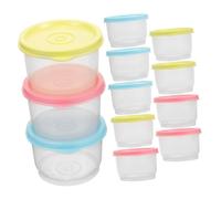 UTHCLO 12 Piezas Unidades Caja Mini para Almacenamiento de Comida Infantil Contenedor Seguro para Alimentos de Niña Microondas y Lavavajillas Diseño Compacto para Uso