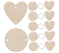 UTHCLO 120 Piezas Disco Madera con para Calendario Colgante Incluye Círculos y Anillas Accesorios para Recordatorio Cumpleaños y Manualidades