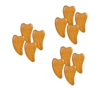 UTHCLO 12piezas Herramientas De Masaje De Gua Sha De Madera Alivio De Tensión Facial y Muscular Para Relajación Casa y Viajes