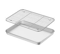 UTHCLO 1Juego Conjunto de Estantes para Hornear Inoxidable Resistente Desgaste y Multifuncional para Asar y Enfriar Casa