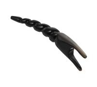 UTHCLO 1pieza Bastón De Masaje De Cuerno De Buey Natural Para Acupuntura Herramienta De Raspado Para Relajación y Alivio De Tensión Negro