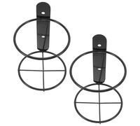 UTHCLO 2 Botelleros de Pared de Metal Negro Soporte Individual Colgante para Botellas de Vino Botellero Moderno Resistente para Cocina Comedor y Bar el Hogar