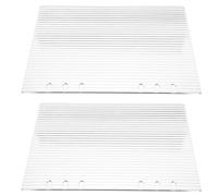 UTHCLO 2 Fundas De Acrílico Para Cuaderno Rellenables Reutilizables De Hojas Sueltas Transparentes