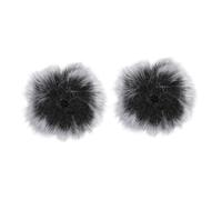 UTHCLO 2 Fundas de Felpa para Micrófono Clip, Cubiertas Antiviento y Antisalpicaduras, Protección contra Humedad y Suciedad, Material Imitación Peluche