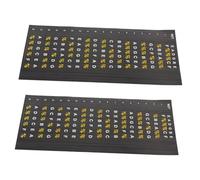 UTHCLO 2 hojas Pegatinas para Diapasón de Guitarra Adhesivas de Notas Musicales para Guitarras Acústicas y Eléctricas Fácil Aplicación y Durabilidad