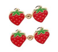 UTHCLO 2 pares Clip Ajustable para Cintura de Pantalones Botón Tensor Desmontable para Vaqueros Fácil sin Coser ni Clavar para Hombre y Mujer Unidades Rojo Fresa