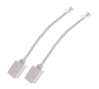 UTHCLO 2 Piezas Adaptador Convertidor Hembra Macho para Teléfono y Ethernet Cable Práctico para Conexión Analógica Fácil y Señal Duradera