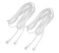 UTHCLO 2 piezas Adaptador PC para Línea y Ethernet Conexión Estable y Duradera Fácil Instalación Conector de Cobre y PVC para Transmisión de Señal