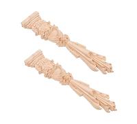 UTHCLO 2 piezas Apliques de Madera Vintage para Decoración de Estilo Calcomanías para Gabinetes y Ventanas Diseño Elegante y Artesanal para Personalizar Muebles