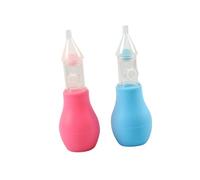 UTHCLO 2 piezas Aspirador para Bebés de Suave Limpieza para Recién Nacidos Diseño Práctico y Seguro para Uso Casa y Exterior Color Rosa y Azul